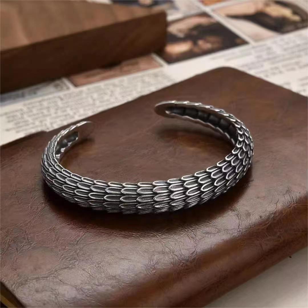 Dragon Scale Open Bracelet