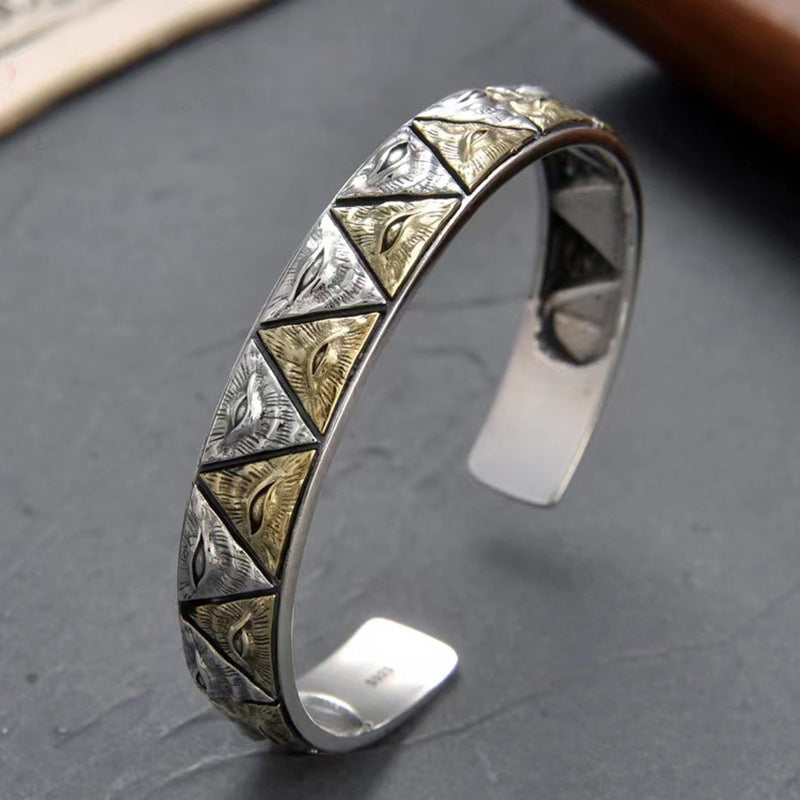 925 Silver Egyptian Horus Eye Bracelet