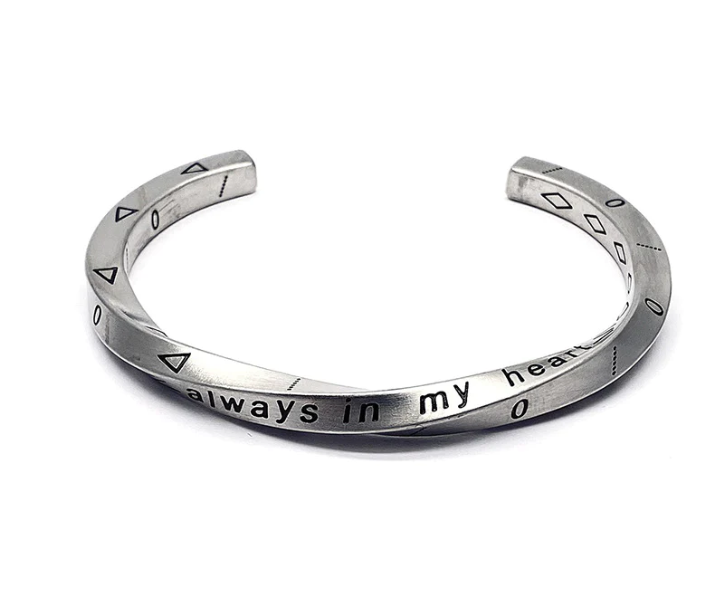 925 Silver Viking Alphabet Bracelet