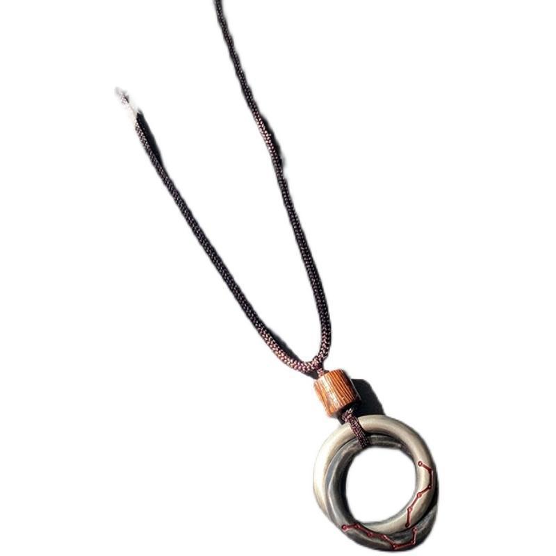 Double Ring Necklace