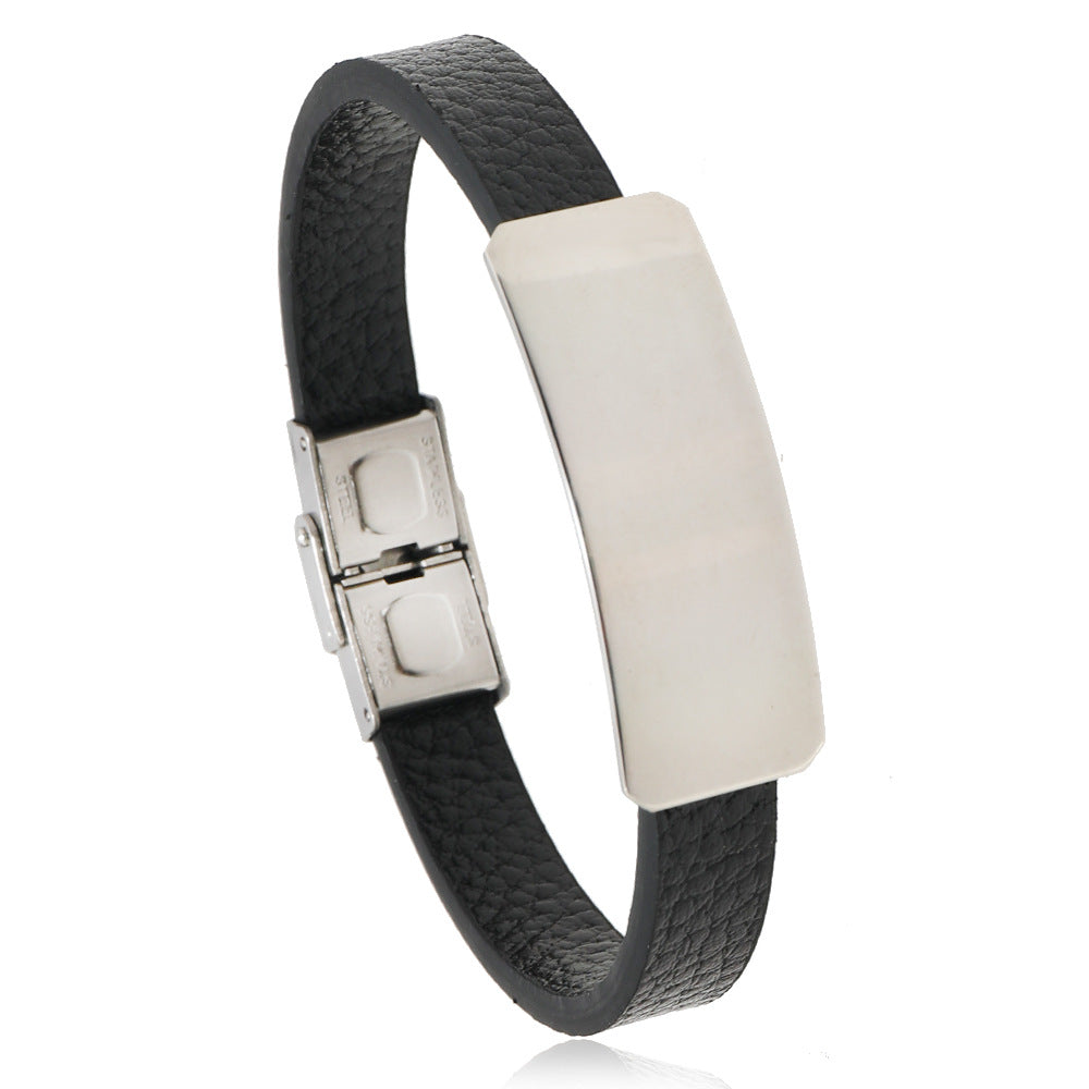 Titanium Steel Light Plate Men's Bracelet