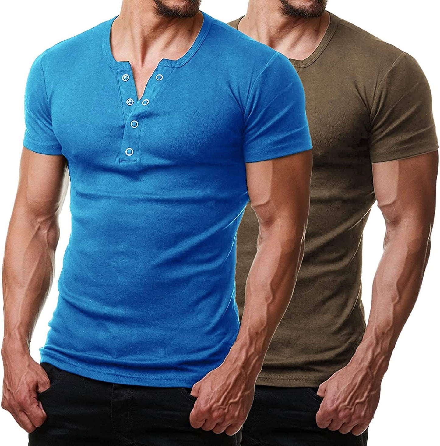 2 Pack Short Sleeve Workout Gym T-Shirt (US Only)