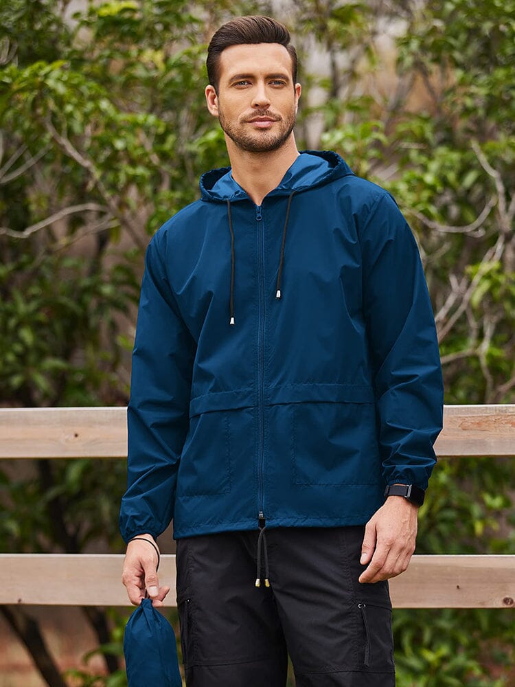 Packable Classic Cycling Outdoor Waterproof Raincoat (US Only)