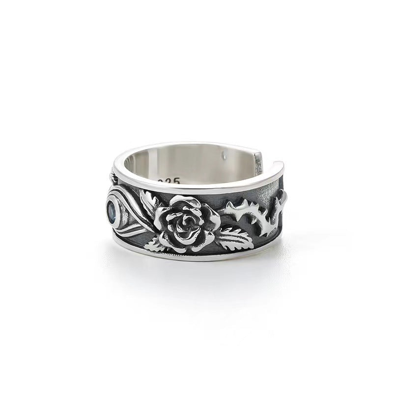 Open Ring Powerful Inlaid Adjustable Jewelry