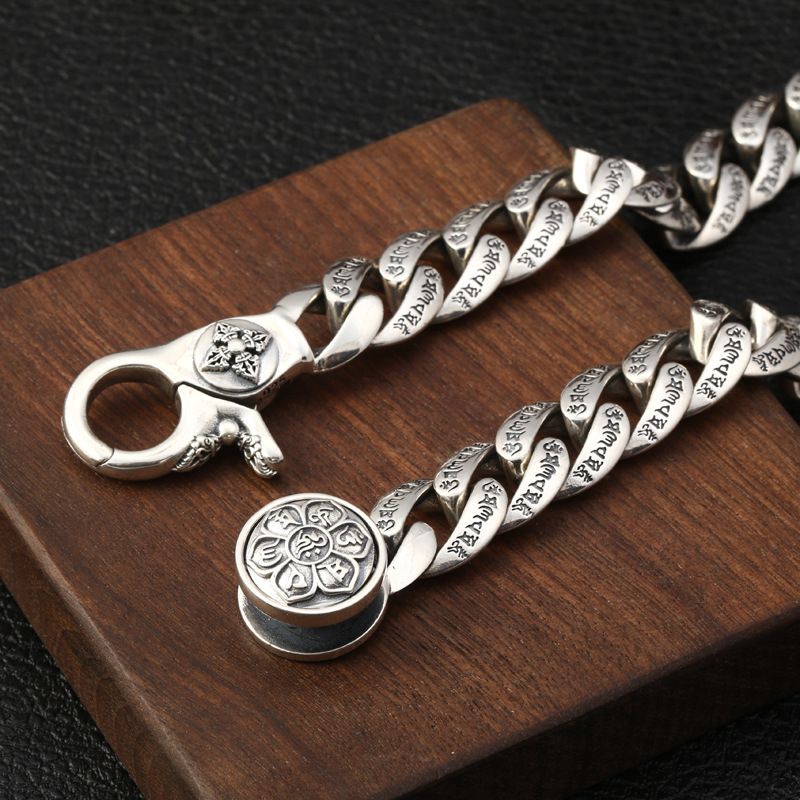 925 Silver Six-word Truth Turning Bracelet