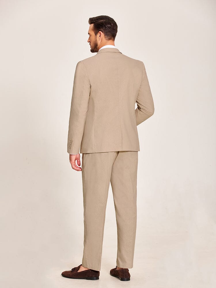 Casual Linen Blend 2-Piece Suit Sets (US Only)