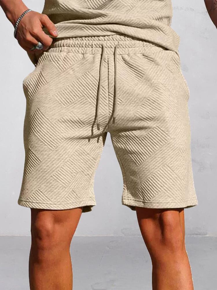 Athleisure Jacquard Textured Matching Set (Live Only)