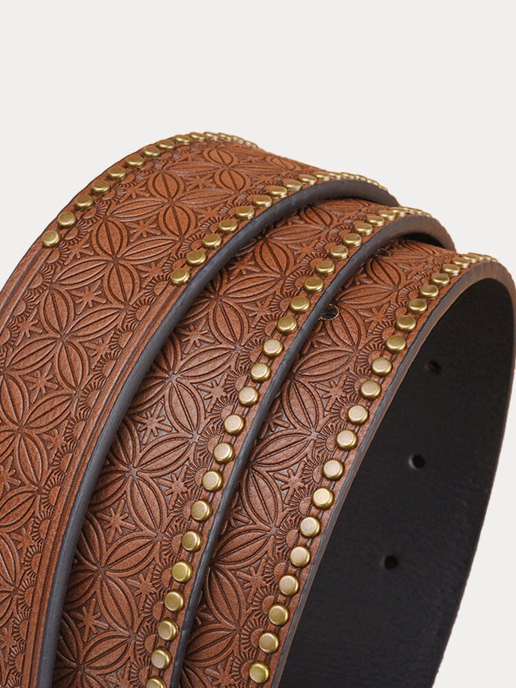 Vintage Western Cowboy PU Belt