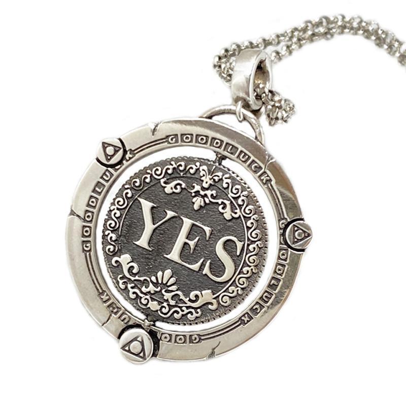 Decision Coin Rotating Necklace