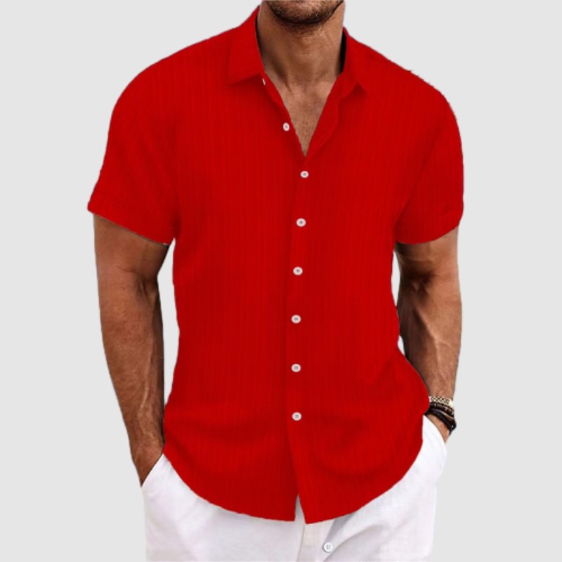 Men's Loose Short-Sleeved Shirt