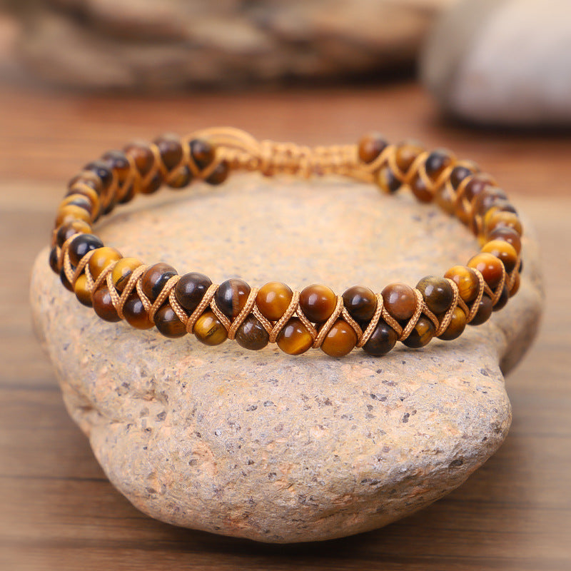 Chictango Double Row Tiger's Eye Bracelet