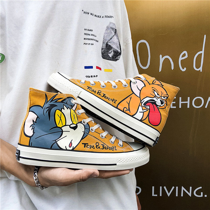 Chictango Cartoon Cat Sneakers