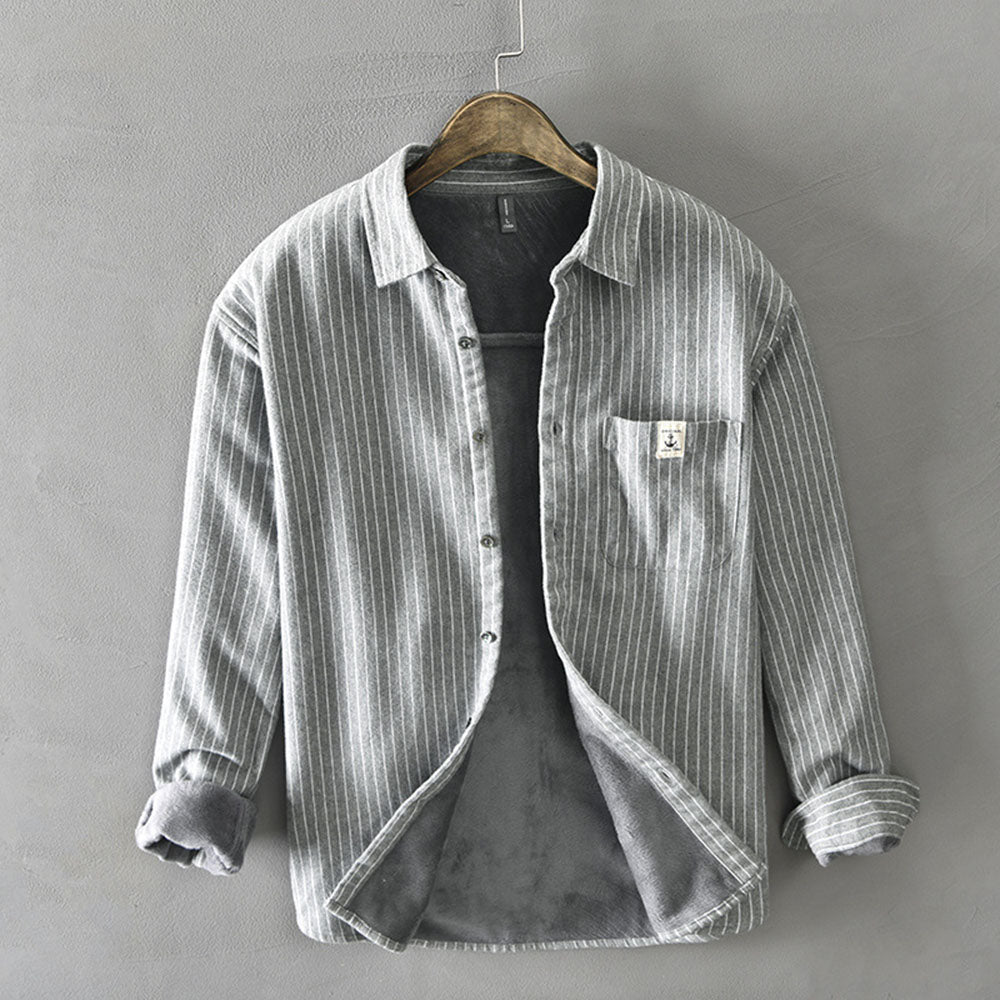 Chictango Stripe Fleece Overshirt