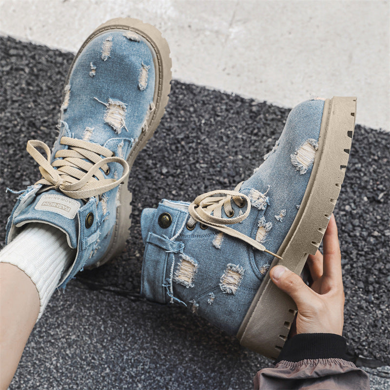 Chictango Retro Denim Sneakers