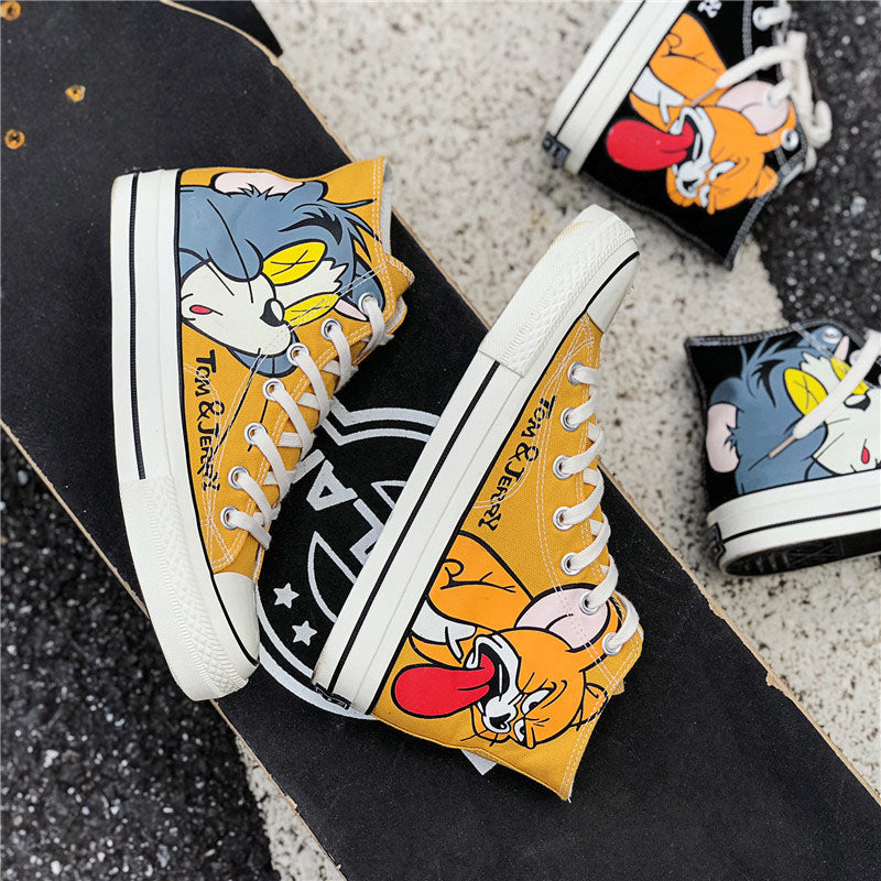 Chictango Cartoon Cat Sneakers