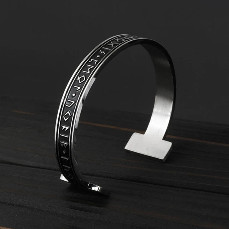 Viking Arm Ring With Elder Rune Bracelet