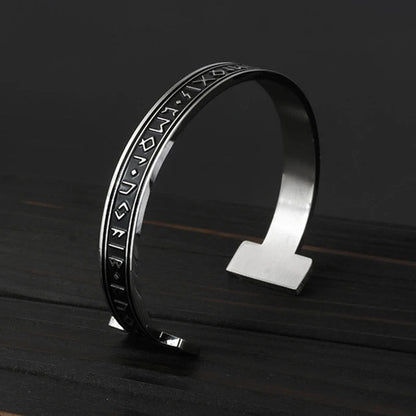 Viking Arm Ring With Elder Rune Bracelet
