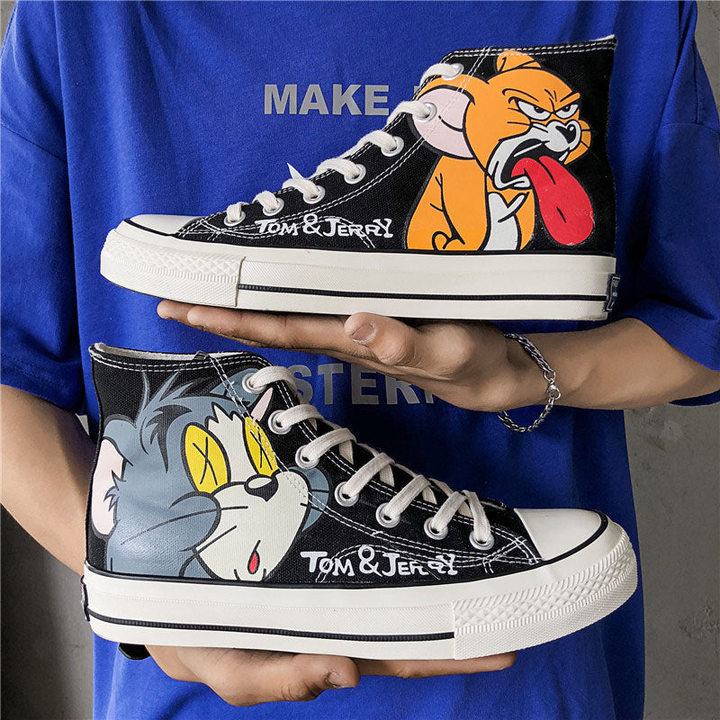 Chictango Cartoon Cat Sneakers