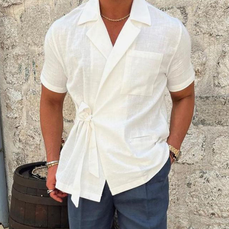 Solid Color Linen Shirts