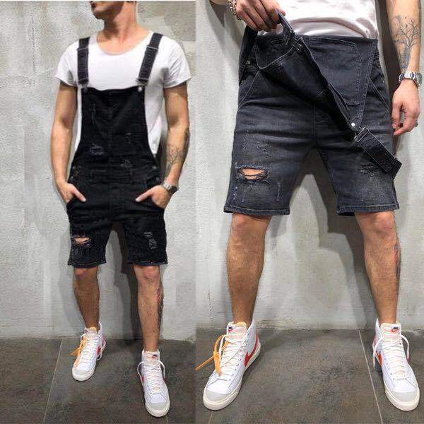 Chictango Denim Shorts Overalls