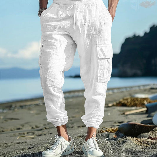 Chictango Cotton Linen Pockets Pants