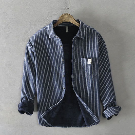 Chictango Stripe Fleece Overshirt