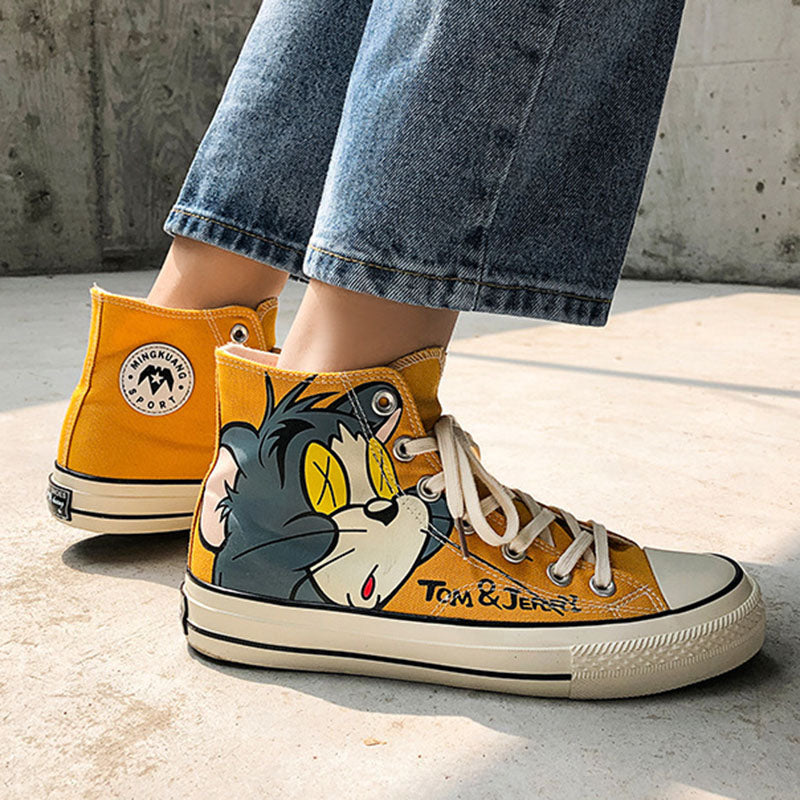 Chictango Cartoon Cat Sneakers