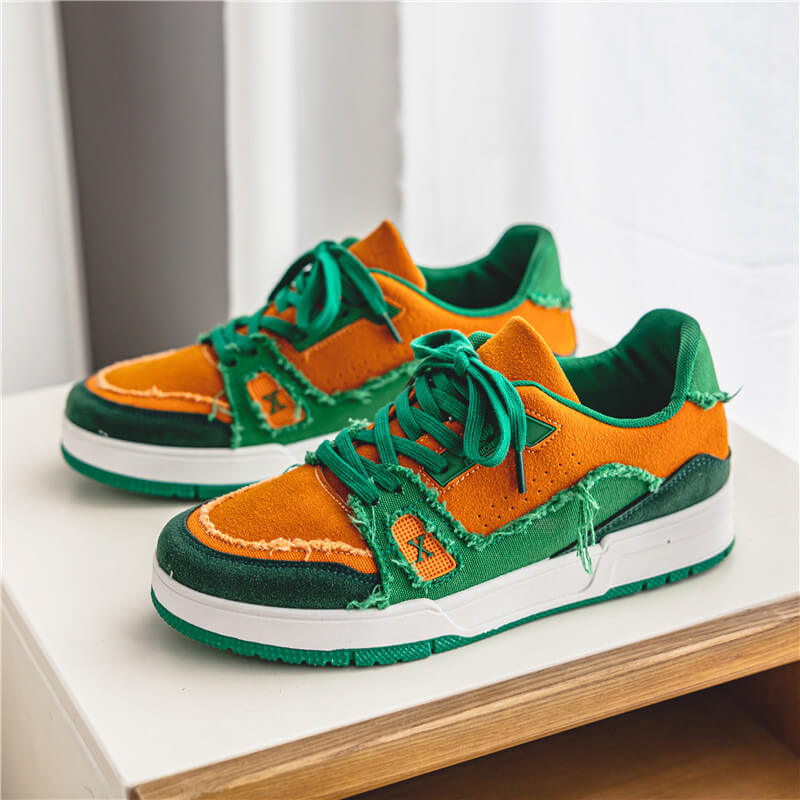 Chictango Ripped Patchwork Sneakers