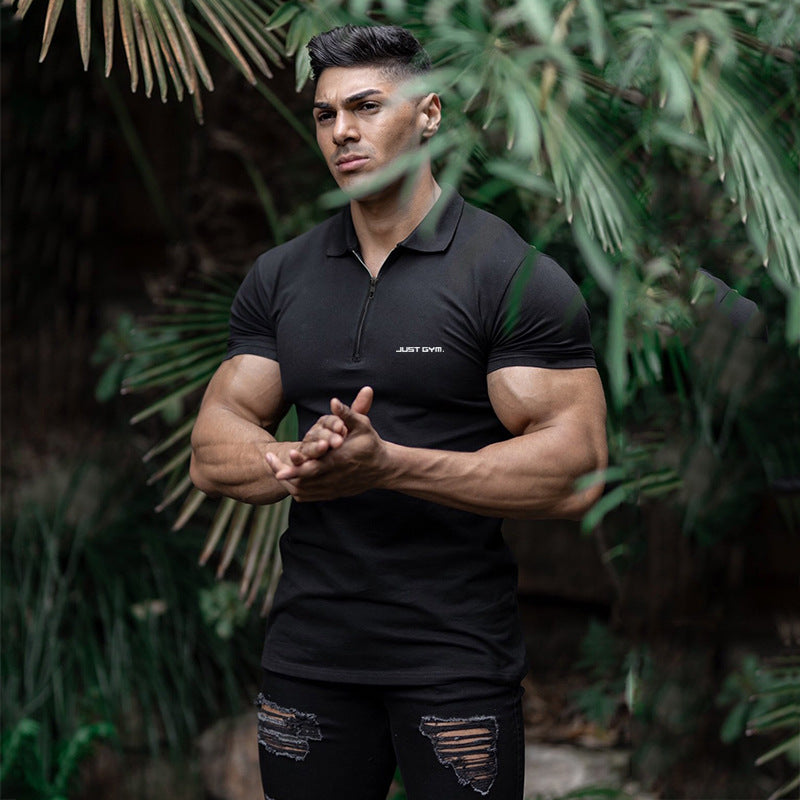 Muscle Fit Gym Polo Shirt