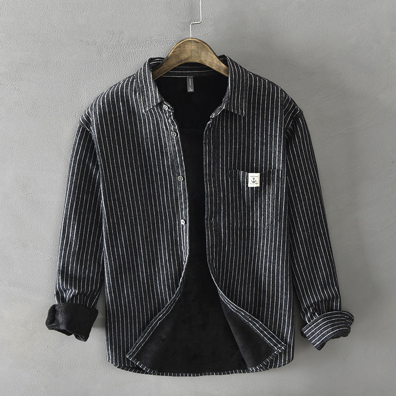 Chictango Stripe Fleece Overshirt