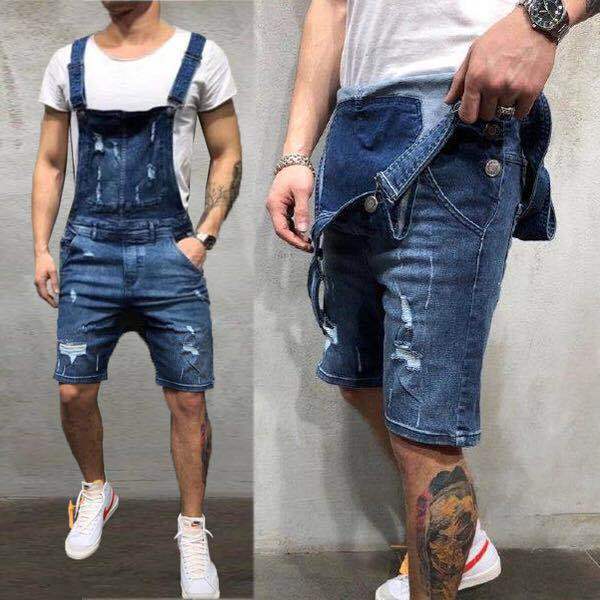 Chictango Denim Shorts Overalls