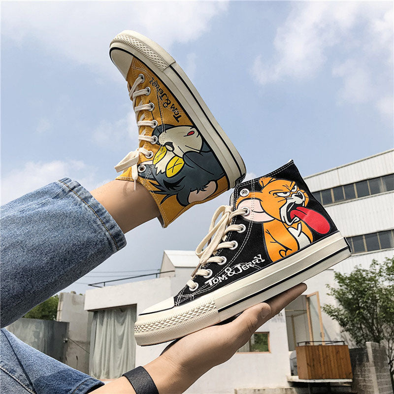 Chictango Cartoon Cat Sneakers