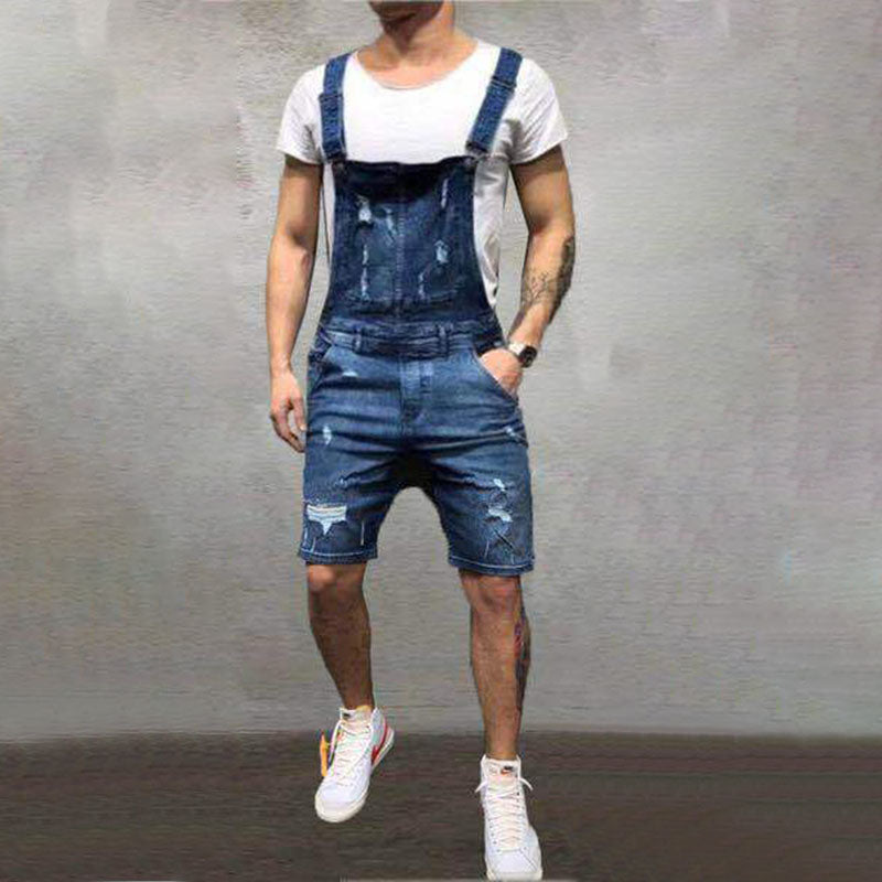 Chictango Denim Shorts Overalls