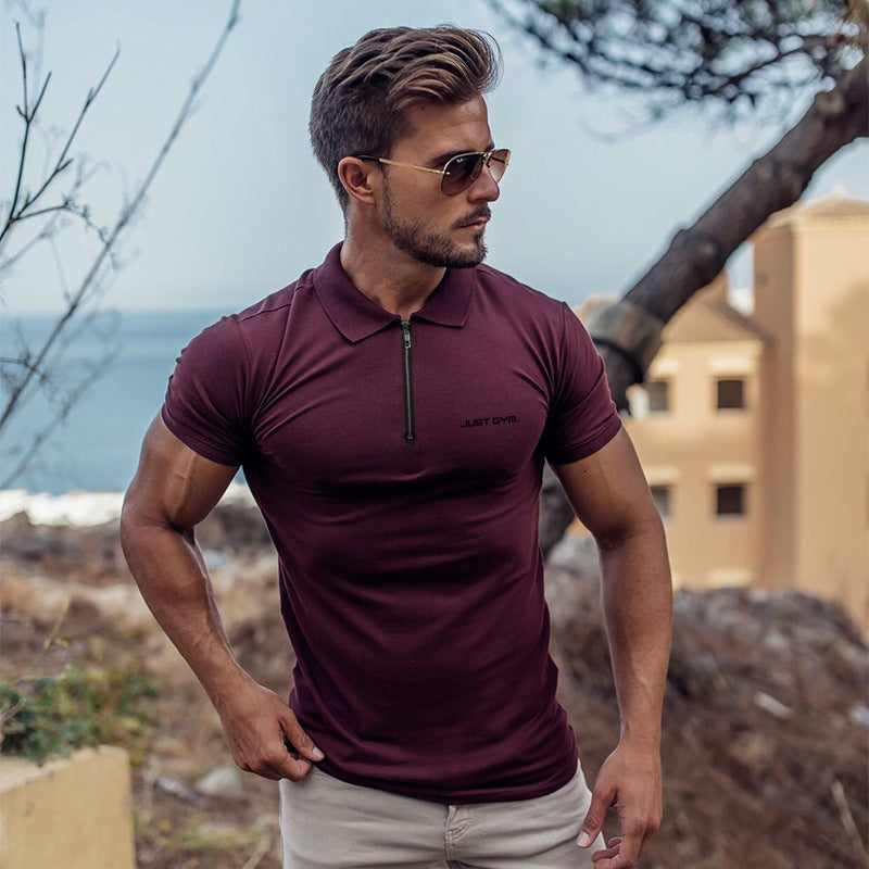 Muscle Fit Gym Polo Shirt