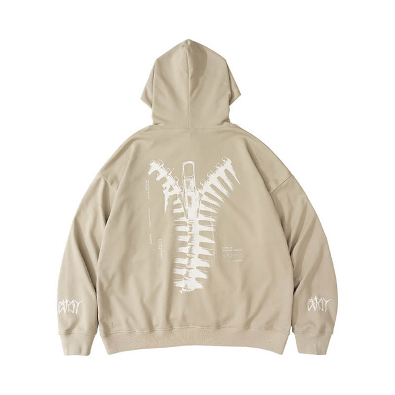 Chictango Skeleton Print Hoodies