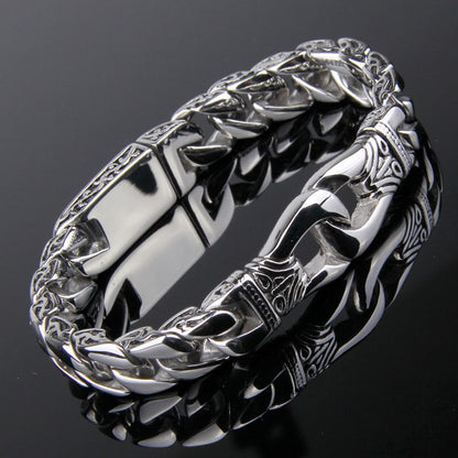 925 Silver Ethnic Pattern Bracelet