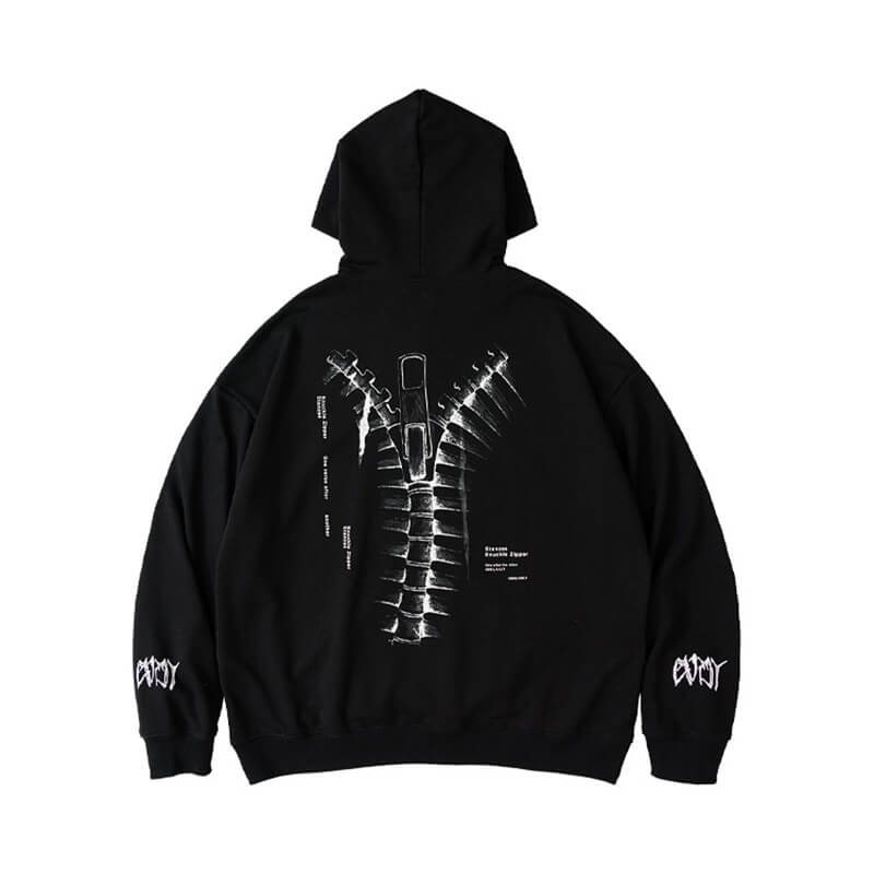 Chictango Skeleton Print Hoodies