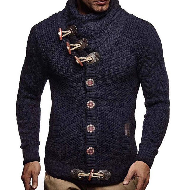 Chictango Buckle Turtleneck Sweater