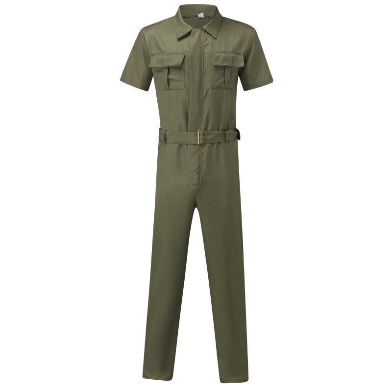 Chictango Belted Cargo Jumpsuits