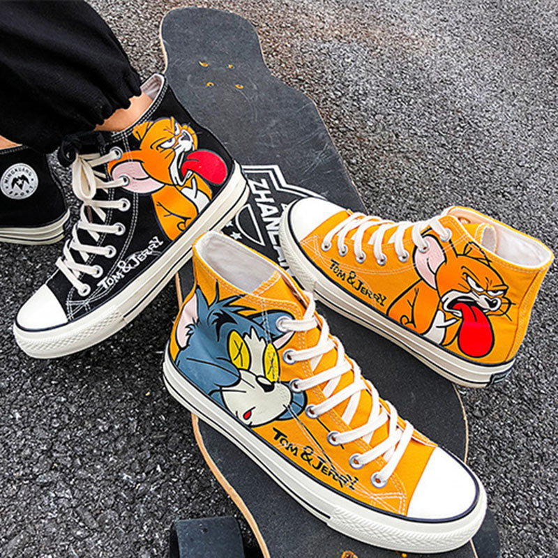 Chictango Cartoon Cat Sneakers