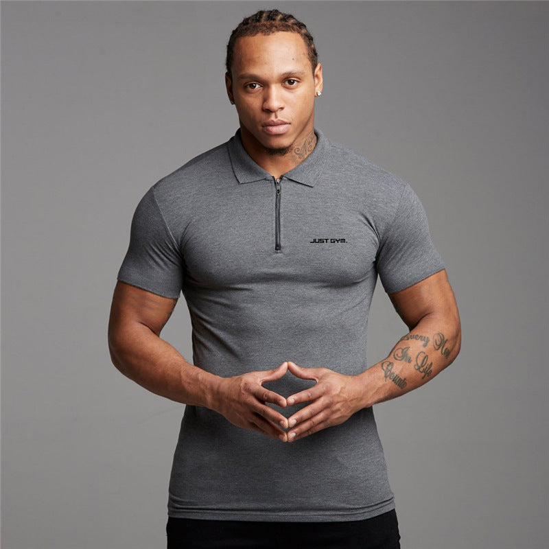 Muscle Fit Gym Polo Shirt