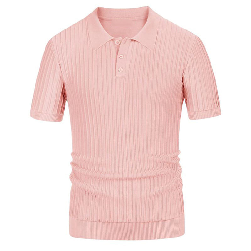 Chictango Vertical Ribbed Polo Shirt