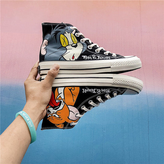 Chictango Cartoon Cat Sneakers