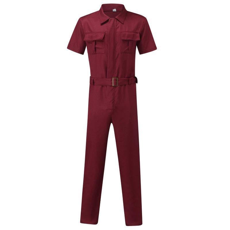 Chictango Belted Cargo Jumpsuits