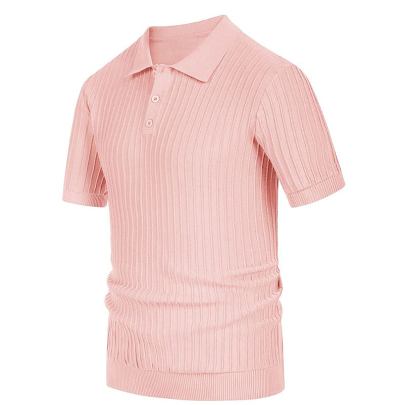 Chictango Vertical Ribbed Polo Shirt