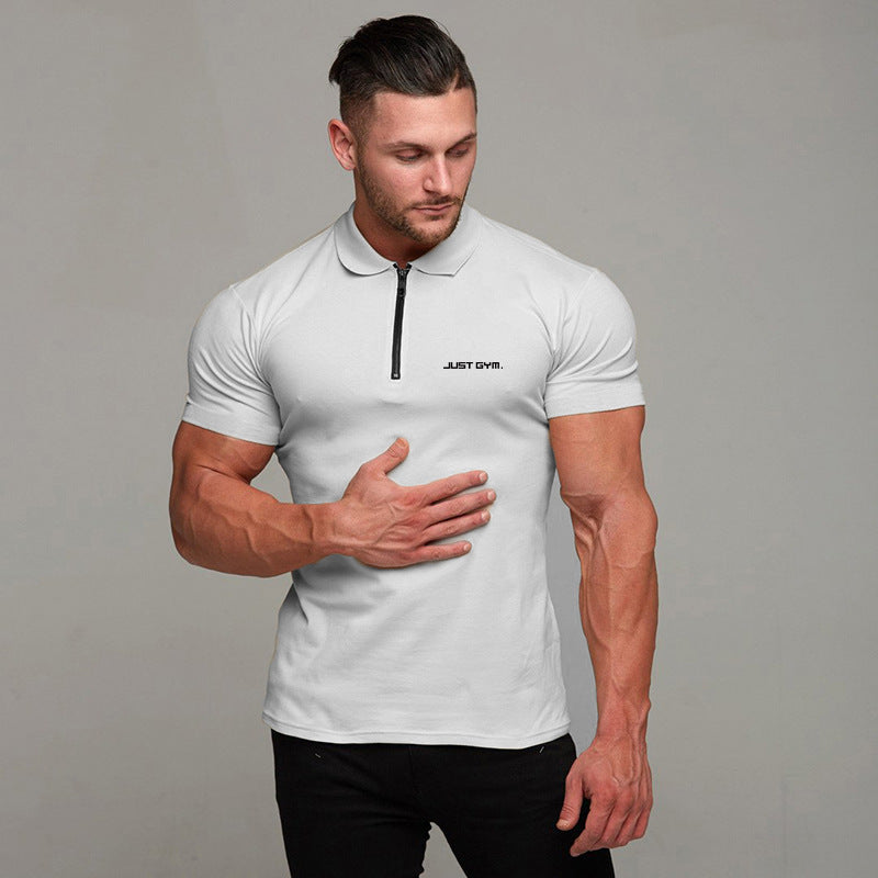 Muscle Fit Gym Polo Shirt