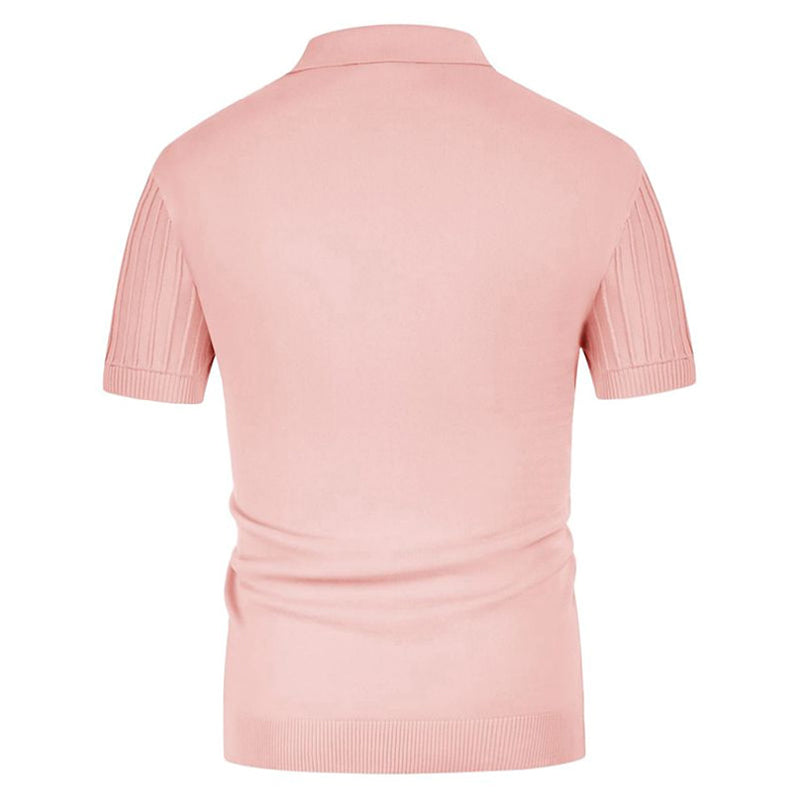 Chictango Vertical Ribbed Polo Shirt