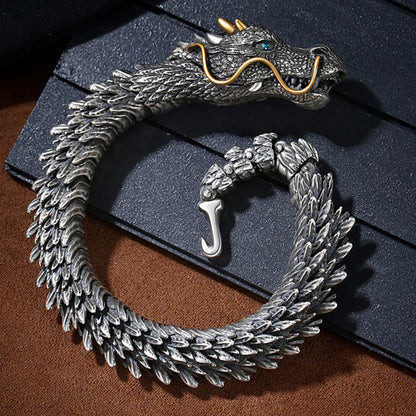 Handmade Three Dimensional Dragon Bracelet