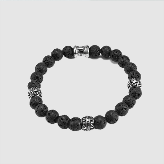 Men's Volcanic Stone Transfer Bracelet
