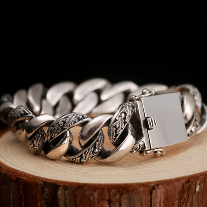 S925 Retro Hip Hop Motorcycle Bracelet